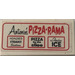 LEGO White Tile 2 x 4 with Antonio&#039;s Pizza-rama Sticker (87079)