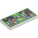 LEGO White Tile 2 x 4 with Computer Game on Bright Green Screen (87079)