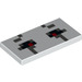 LEGO White Tile 2 x 4 with Ghast Eyes (87079)