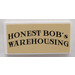 LEGO White Tile 2 x 4 with Honest Bob&#039;s Warehousing Sticker (87079)
