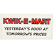 LEGO White Tile 2 x 4 with &#039;KWIK-E-MART&#039; and &#039;YESTERDAY&#039;S FOOD AT TOMORROW&#039;S PRICES&#039; Sticker (87079)