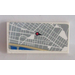 LEGO White Tile 2 x 4 with Map Sticker (87079)