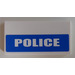 LEGO White Tile 2 x 4 with &#039;POLICE&#039; Sticker (87079)