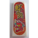 LEGO White Tile 2 x 6 with Chinese Writing and Red Crab Sticker (69729)