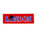 LEGO White Tile 2 x 6 with LONDON Sticker (69729)