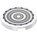 LEGO blanc Tuile 3 x 3 Rond avec Concentric Circles Autocollant (67095)