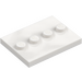 LEGO White Tile 3 x 4 with Four Studs (17836 / 88646)