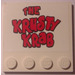 LEGO White Tile 4 x 4 with Studs on Edge with Krusty Krab Sign Sticker (6179)