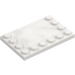 LEGO White Tile 4 x 6 with Studs on 3 Edges (6180)