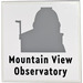 LEGO White Tile 6 x 6 with Mountain View Observatory Sticker with Bottom Tubes (10202)