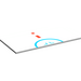 LEGO blanc Tuile 8 x 16 avec Demi Cercle et rouge Stripe avec tubes inférieurs autour du bord (48288)