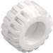 LEGO White Tire Ø21 x 12 - Offset Tread Small Wide with Bevelled Tread Edge (60700)