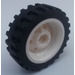 LEGO Hvit Tire Ø 43.2 x 14 with Rim, Narrow Ø30 x 14 with Axle Hole