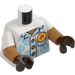 LEGO White Tom Nook Minifig Torso (973 / 78568)