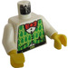 LEGO White Torso with Green Vest, Red Bow and Black Belt (973)