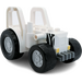 LEGO White Tractor Assembled with Zebra stripes (47447)