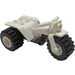 LEGO White Tricycle with Dark Stone Gray Chassis and White Wheels