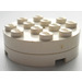 LEGO White Turntable 4 x 4 Perfectly Round Old Style