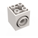 LEGO Weiß Turntable Backstein 2 x 2 x 2 mit 2 Löcher und Click Rotation Ring (41533)