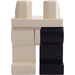 LEGO Blanco Dos Cara Piernas, Negro Izquierda y Blanco Derecha Piernas (3815)