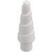 LEGO Vit Unicorn horn med Spiral (34078 / 89522)