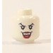 LEGO White Vampire Bassist Head (Safety Stud) (3626)