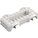 LEGO White Vehicle Base with Medium Stone Gray Wheel Holders (1813 / 12622)