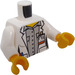 LEGO White Volcano Photographer Minifig Torso (973 / 76382)