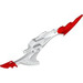 LEGO White Weapon 5 2007 with Marbled Red Tips (57567)