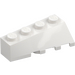 LEGO White Wedge 2 x 4 Sloped Left (43721)