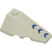 LEGO White Wedge 2 x 4 Triple Right with Three Blue Arrows Sticker (43711)