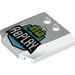 LEGO White Wedge 4 x 4 Curved with RePLAY Logo (45677 / 69935)