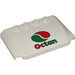 LEGO Wit Wig 4 x 6 Gebogen met &#039;Octan&#039; en Octan logo Sticker (52031)