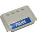 LEGO Wit Wig 4 x 6 Gebogen met &#039;Politie&#039; Sticker (52031)