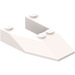 LEGO White Wedge 6 x 4 Cutout without Stud Notches (6153)