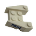 LEGO Bianco Cuneo Mattoncino 3 x 4 con &#039;Polizia&#039; (Both Lati) Adesivo con intagli per bottoncini (50373)