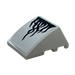 LEGO White Wedge Curved 3 x 4 Triple with Black Flames on White Background Sticker (64225)