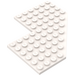 LEGO White Wedge Plate 10 x 10 with Cutout (2401)