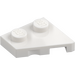 LEGO White Wedge Plate 2 x 2 Wing Left (24299)