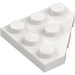 LEGO White Wedge Plate 3 x 3 Corner (2450)