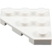 LEGO White Wedge Plate 3 x 3 Corner (2450)