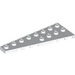 LEGO White Wedge Plate 3 x 8 Wing Left (3544)