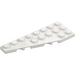 레고 하얀색 쐐기 그릇 3 x 8 날개 왼쪽 (50305)