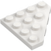 LEGO White Wedge Plate 4 x 4 Corner (30503)