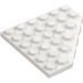 LEGO White Wedge Plate 6 x 6 Corner (6106)