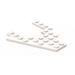 LEGO White Wedge Plate 8 x 8 with 4 x 4 Cutout