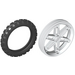 LEGO Vit Wheel 61.6 x 13.6 Motorcycle with Tyre 81.6 x 15 Motorcycle