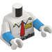 LEGO White Wilbur Minifig Torso (973)