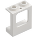 LEGO White Window Frame 1 x 2 x 2 (Plane) with 1 Hole in Bottom (60032)