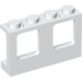 LEGO Blanc Cadre de fenêtre 1 x 4 x 2 avec des tenons pleins (4863)